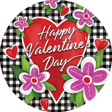 Gingham Valentine-Suncatcher