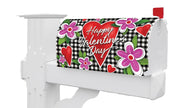 Gingham Valentine-Mailbox Makeover