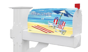 Patriotic Beach-Mailbox Makeover