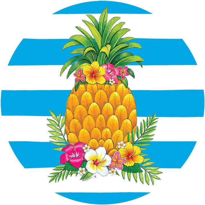Pineapple Stripes-Accent Magnet