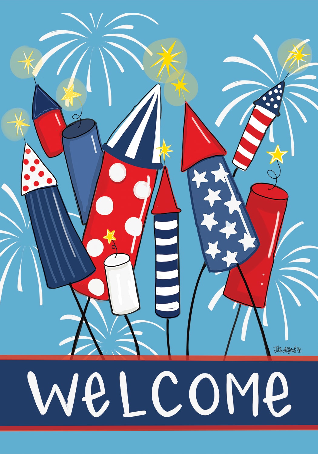 Fireworks-Flag
