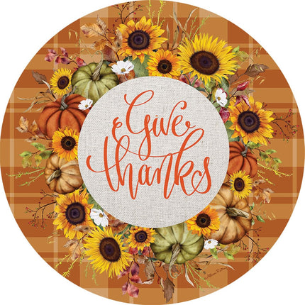 Give Thanks Wreath-Accent Magnet