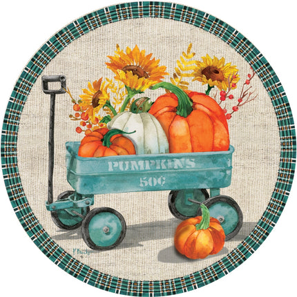 Pumpkin Wagon-Stepping Stone