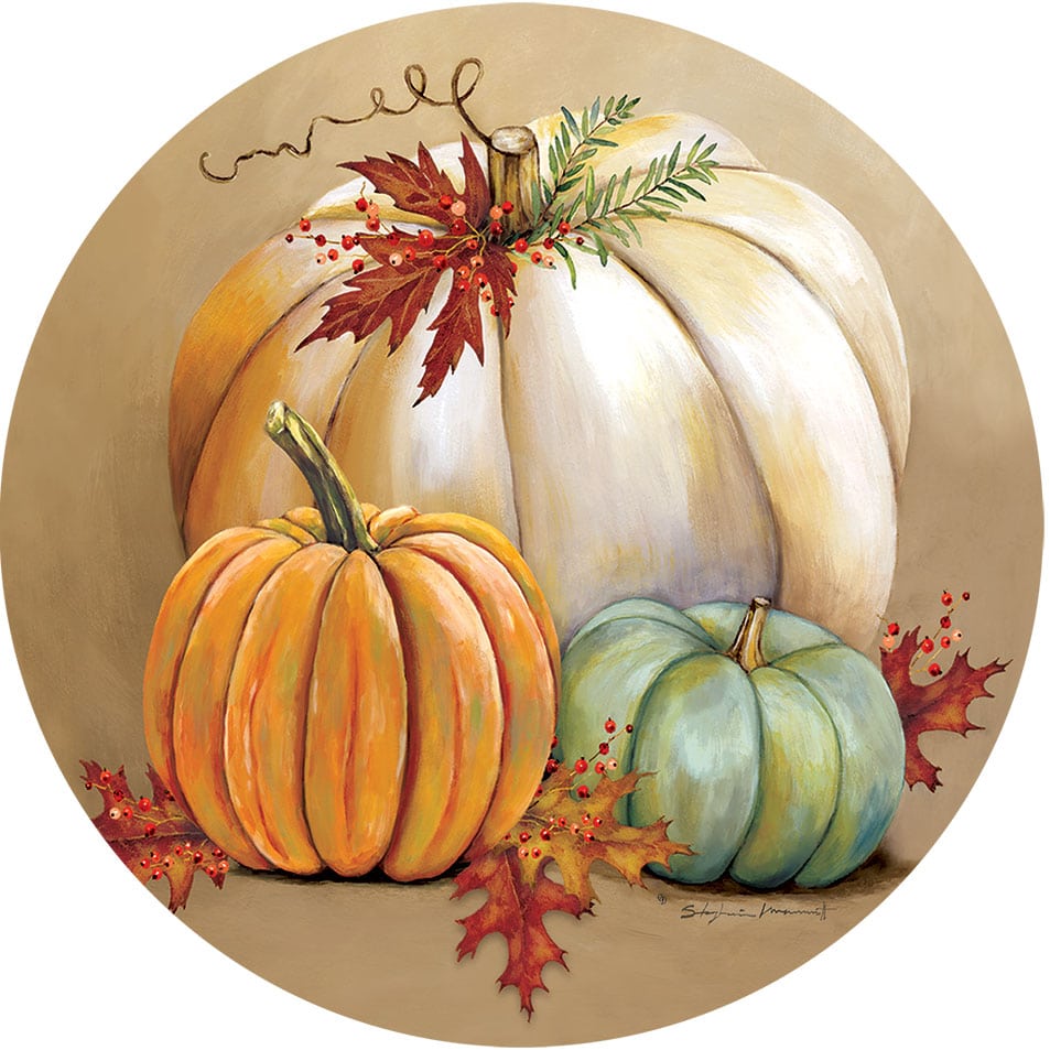 Pumpkin Trio-Accent Magnet