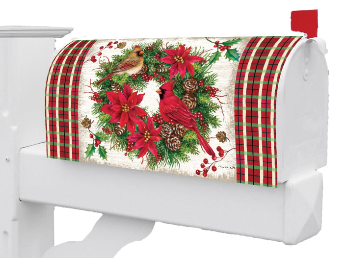 Cardinal Wreath-Mailbox Makeover