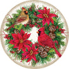 Cardinal Wreath-Accent Magnet