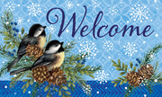 Winter Chickadee-Floor Mat