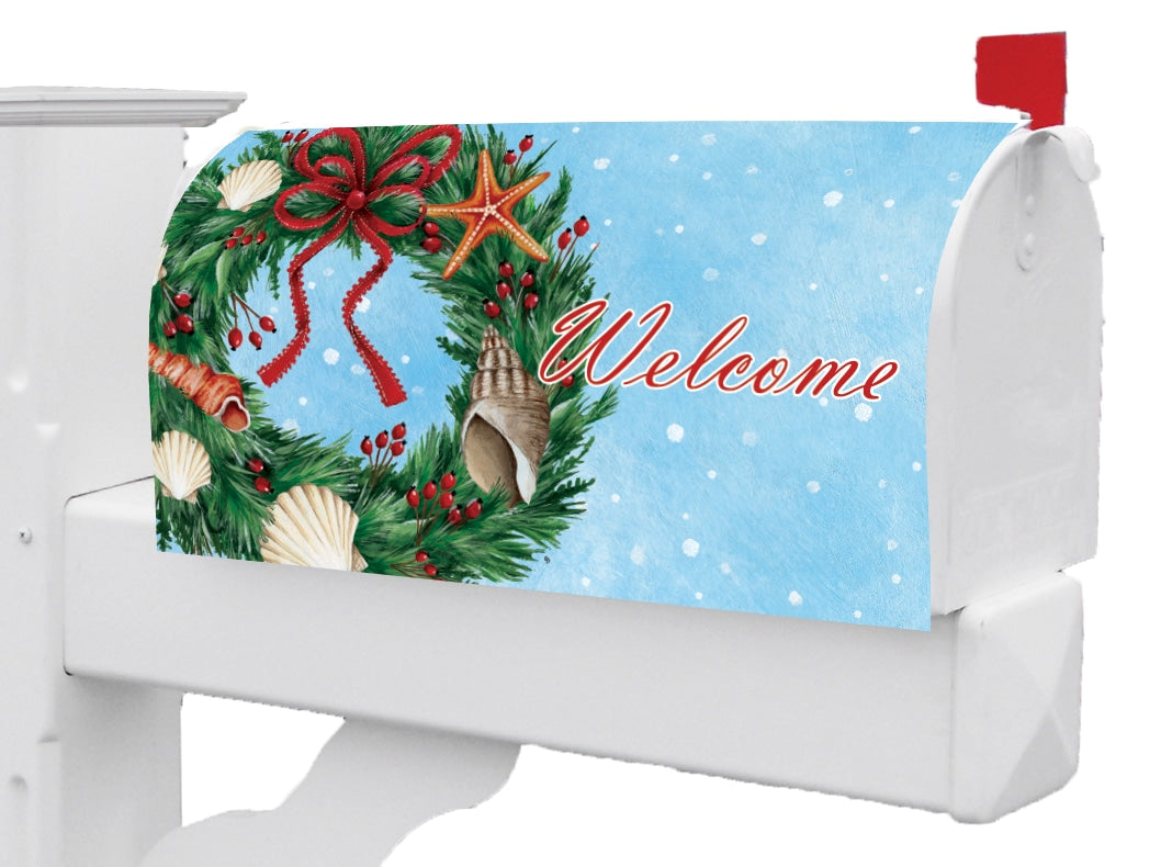 Seashell Wreath-Mailbox Makeover