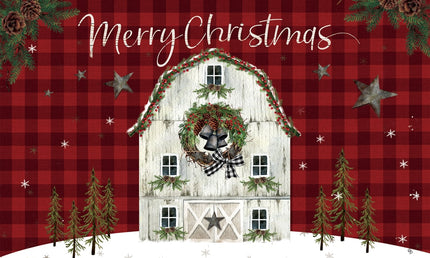 Christmas Barn-Floor Mat