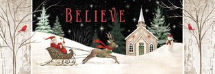 Church and Sleigh-Signature Sign