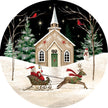 Church and Sleigh-Stepping Stone