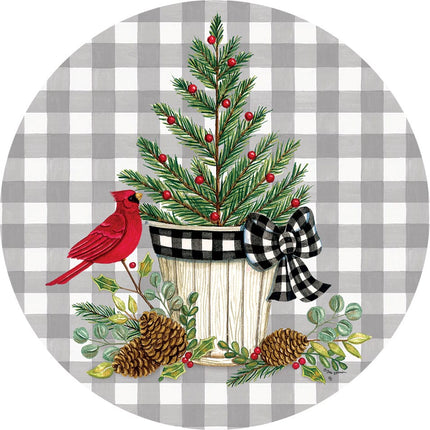 Cardinal Christmas Tree-Accent Magnet