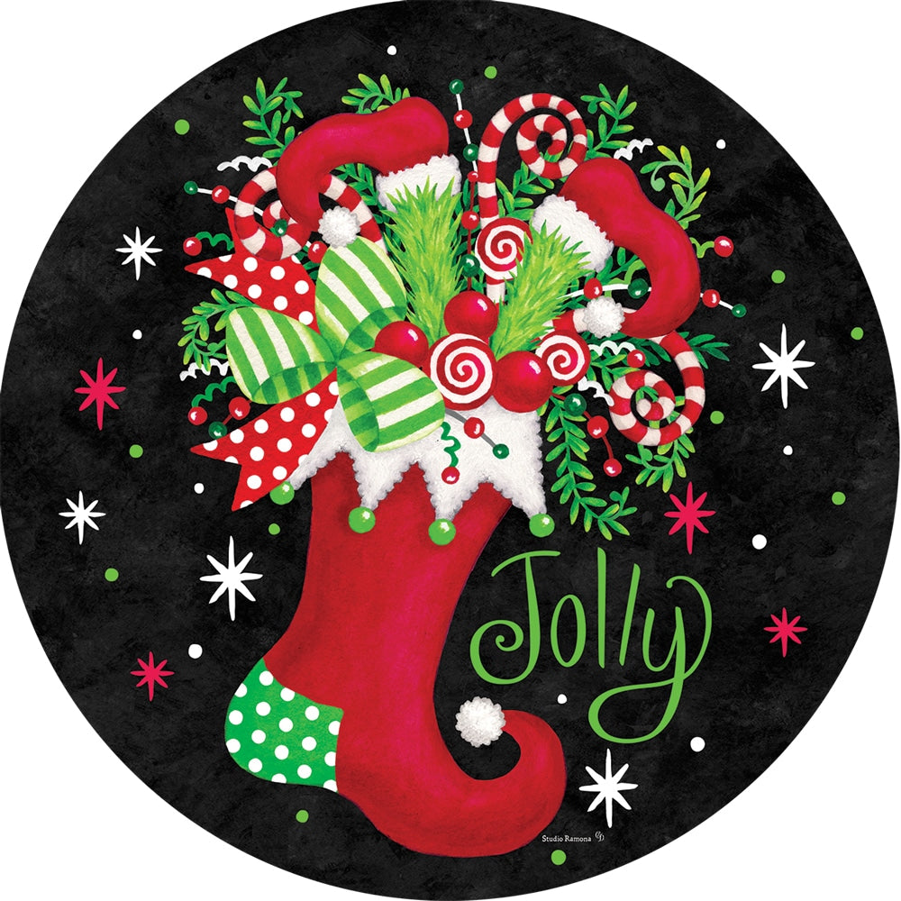 Jolly Stocking-Suncatcher