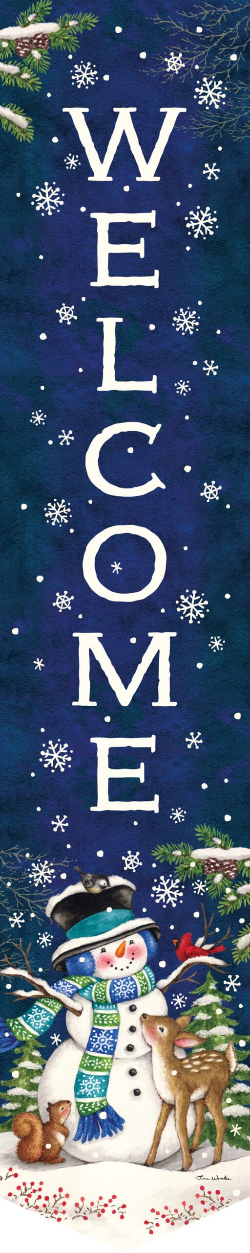 Woodland Snowman-Door Expression