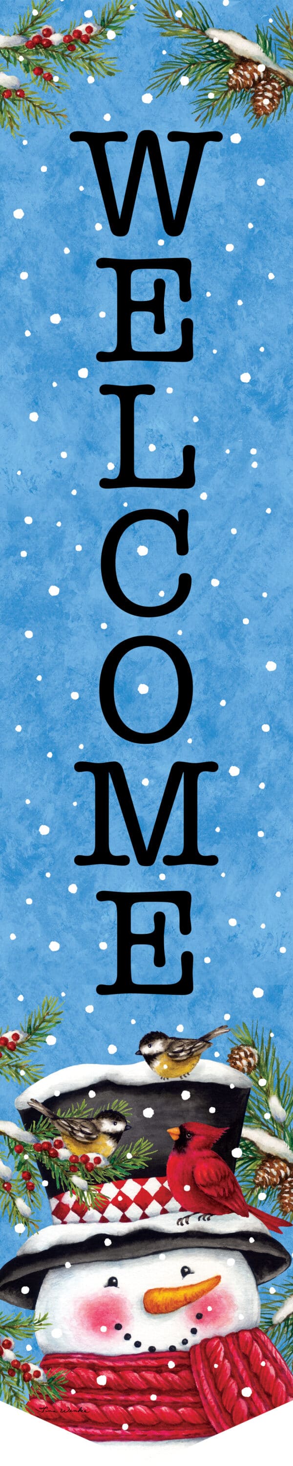 Snowman &amp; Birds-Door Expression