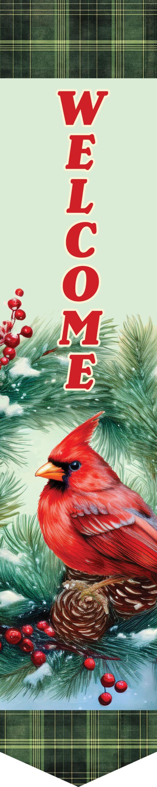 Cardinal Wreath-Door Expression