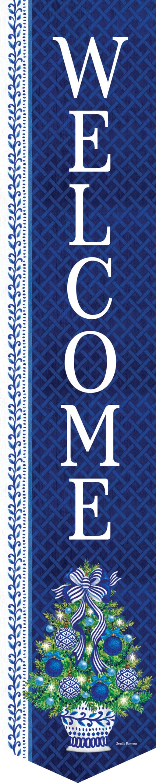 Chinoiserie Christmas Tree- Door Expression