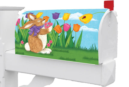 Tulip Bunnies-Mailbox Makeover