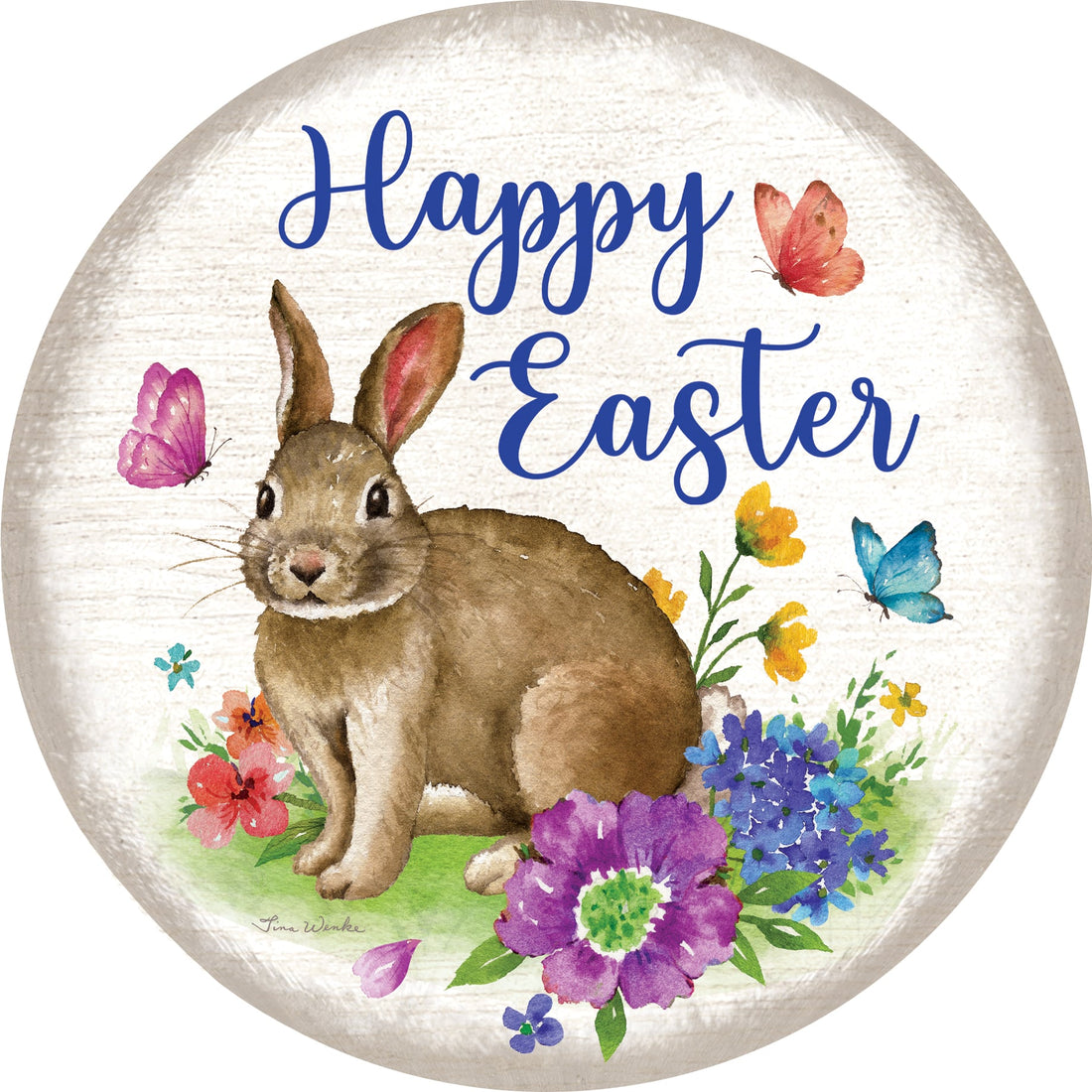 Bunny Plaid-Accent Magnet