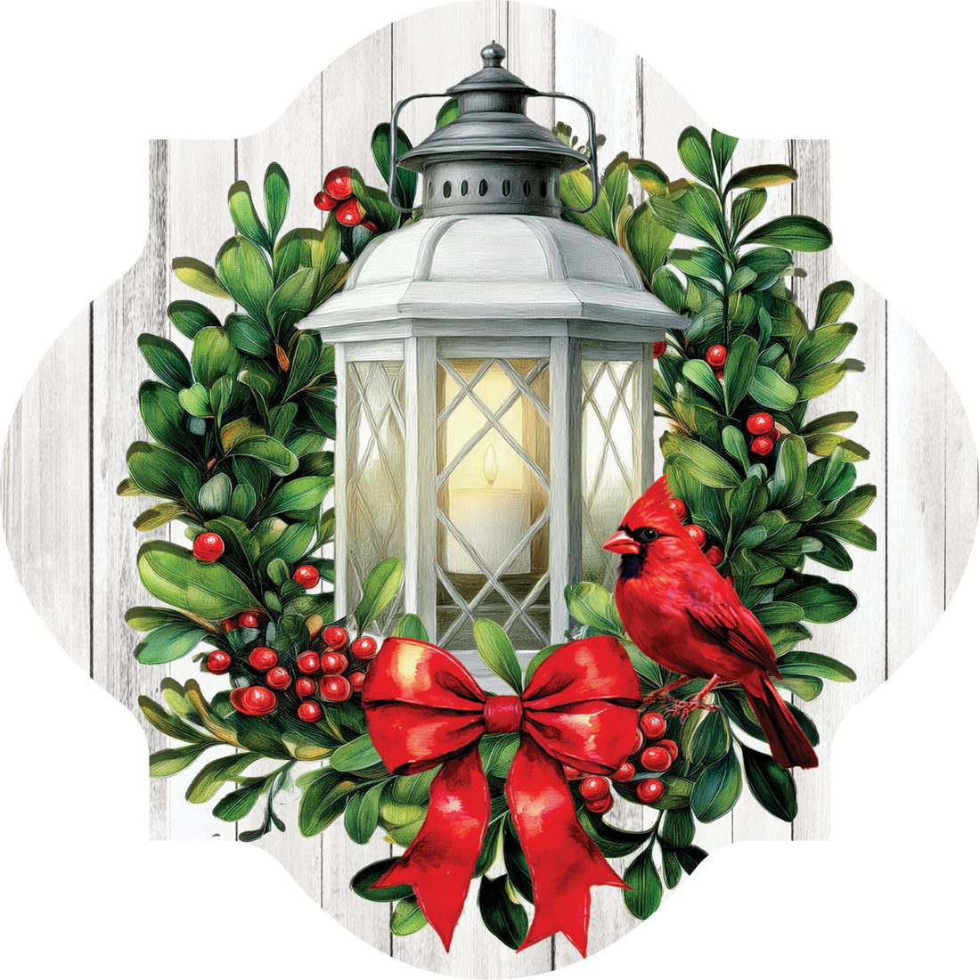 Cardinal Lantern-LG Hang Around