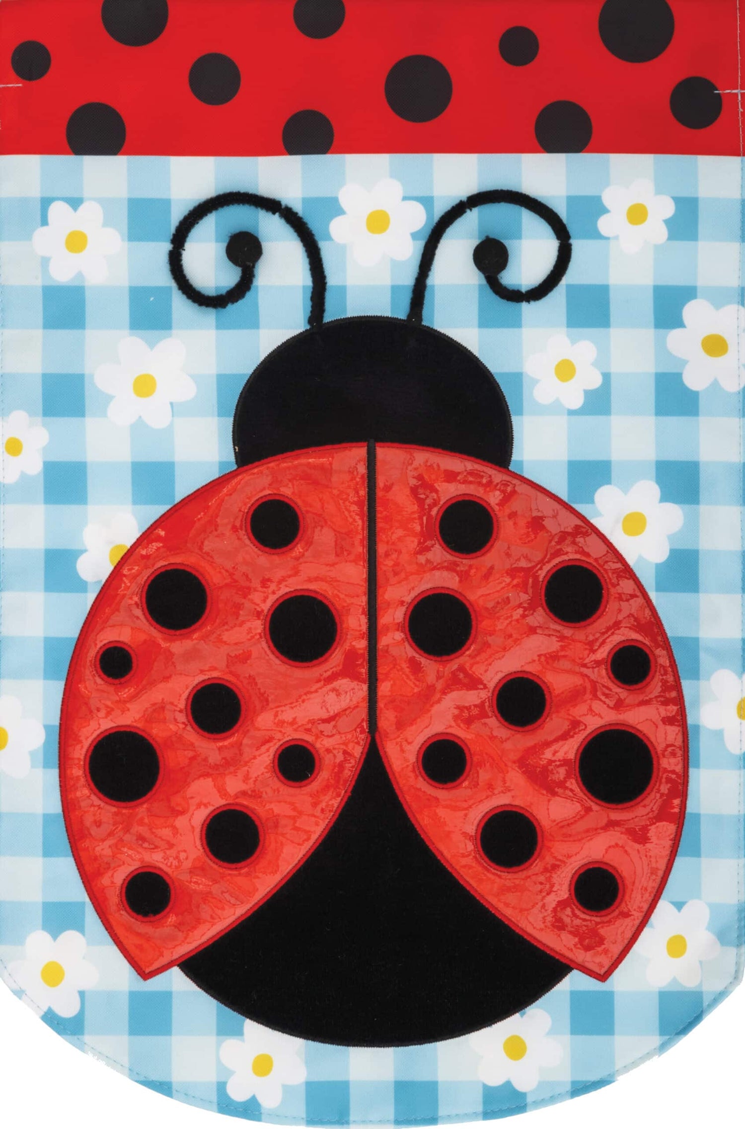 Ladybug- Applique Flag