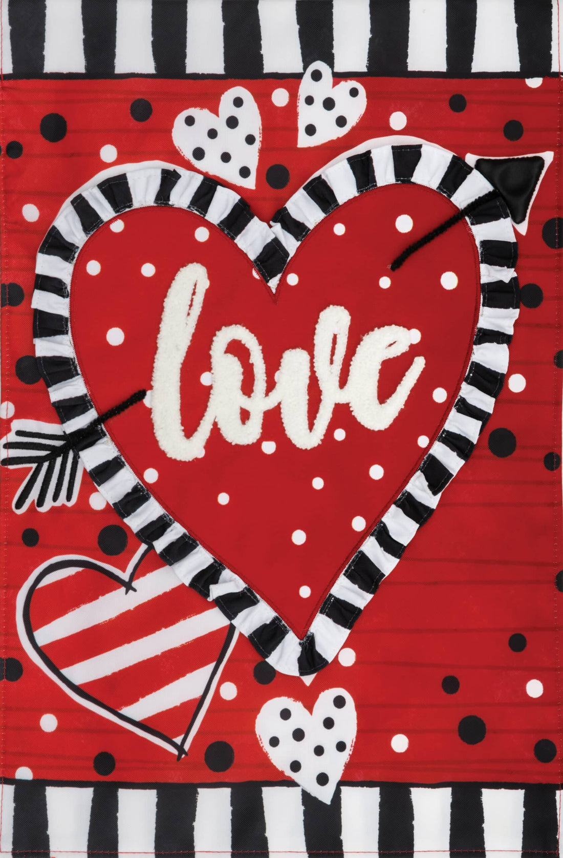 Applique Flag-Love Heart