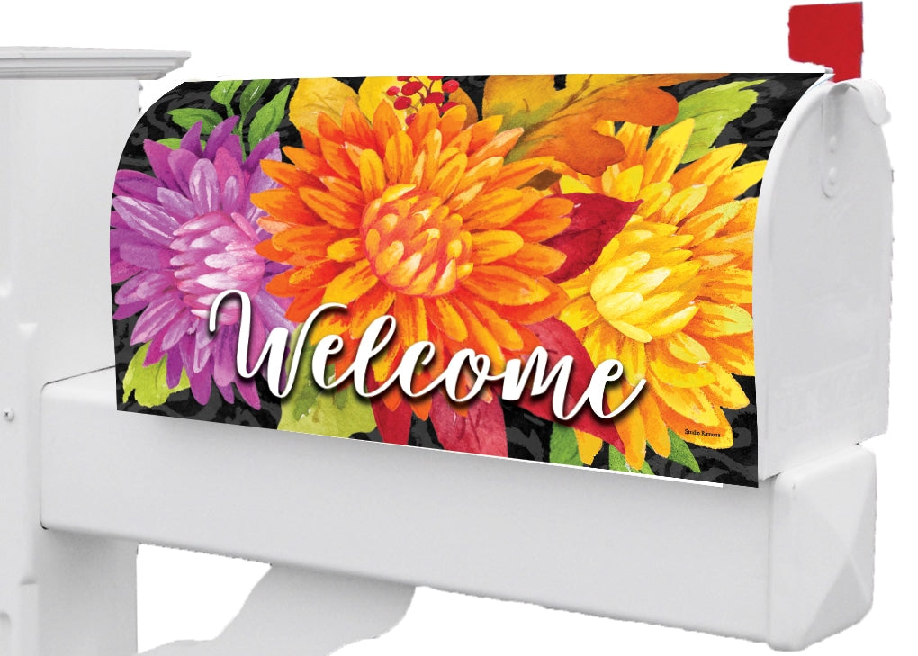 Vibrant Mums-Mailbox Makeover