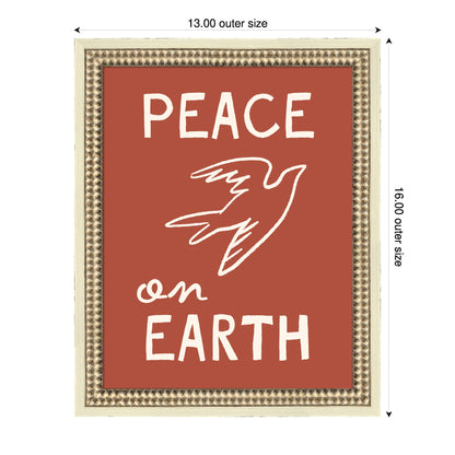 Peace on Earth by Kikiandnim Framed Mounted Canvas Wall Art Print