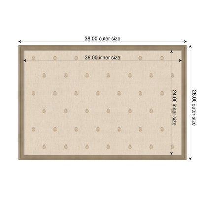 Pinboard Beige Botanical Block Print