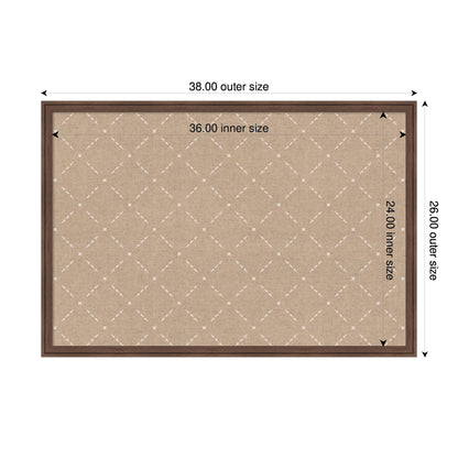 Pinboard Beige Lattice Pattern