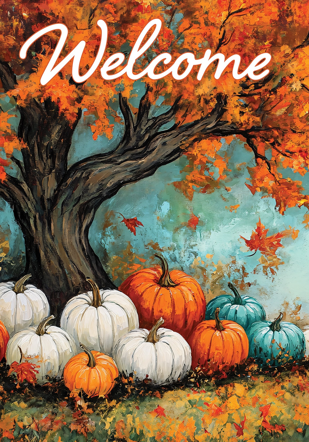 Maple Tree Pumpkins- Flag