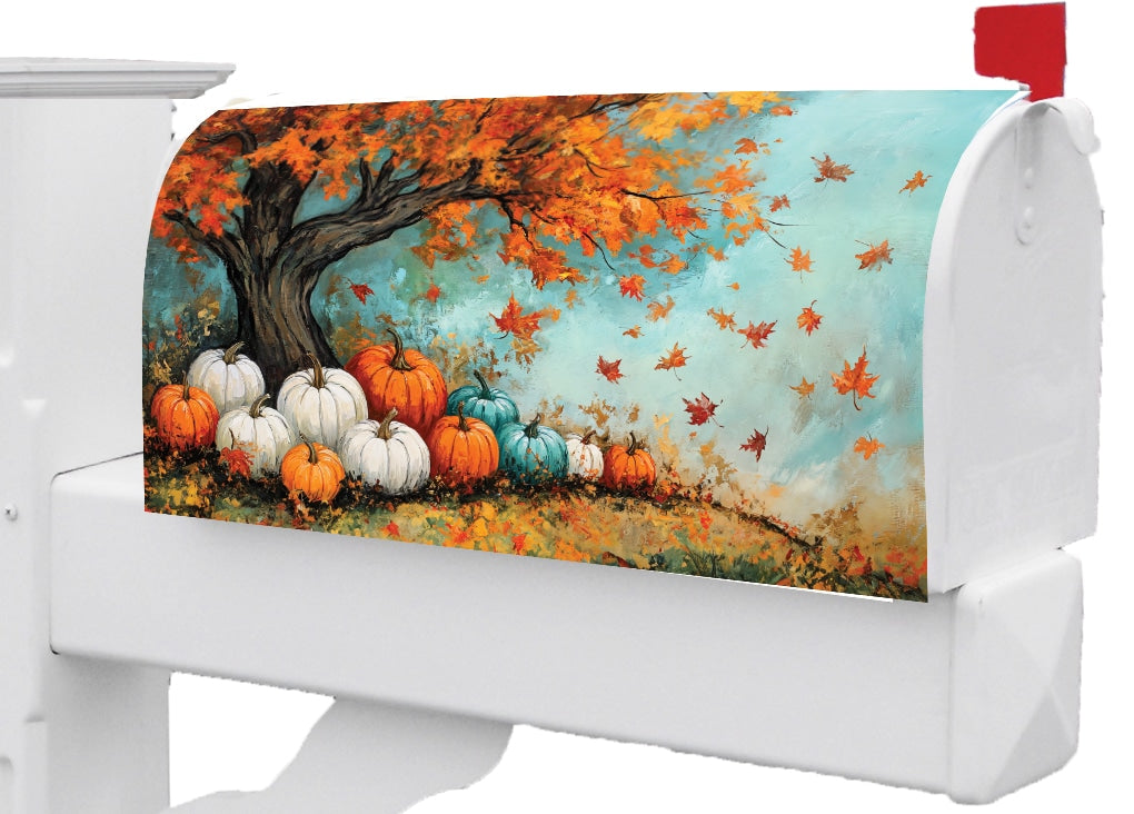 Maple Tree Pumpkins-Mailbox Makeover