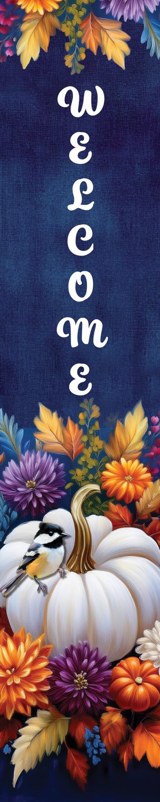 Mums &amp; Chickadee-Yard Expression