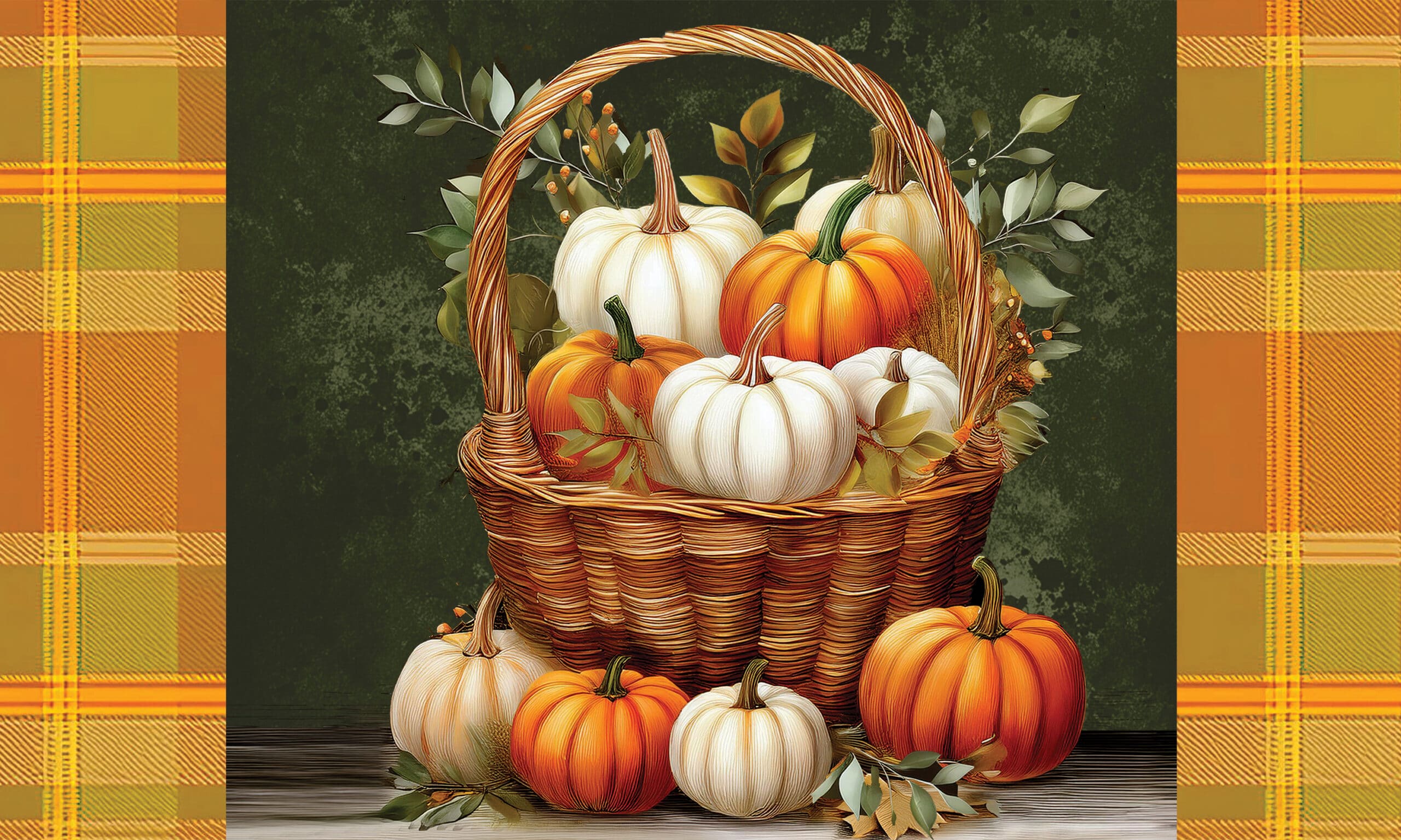 Pumpkin Basket-Floor Mat