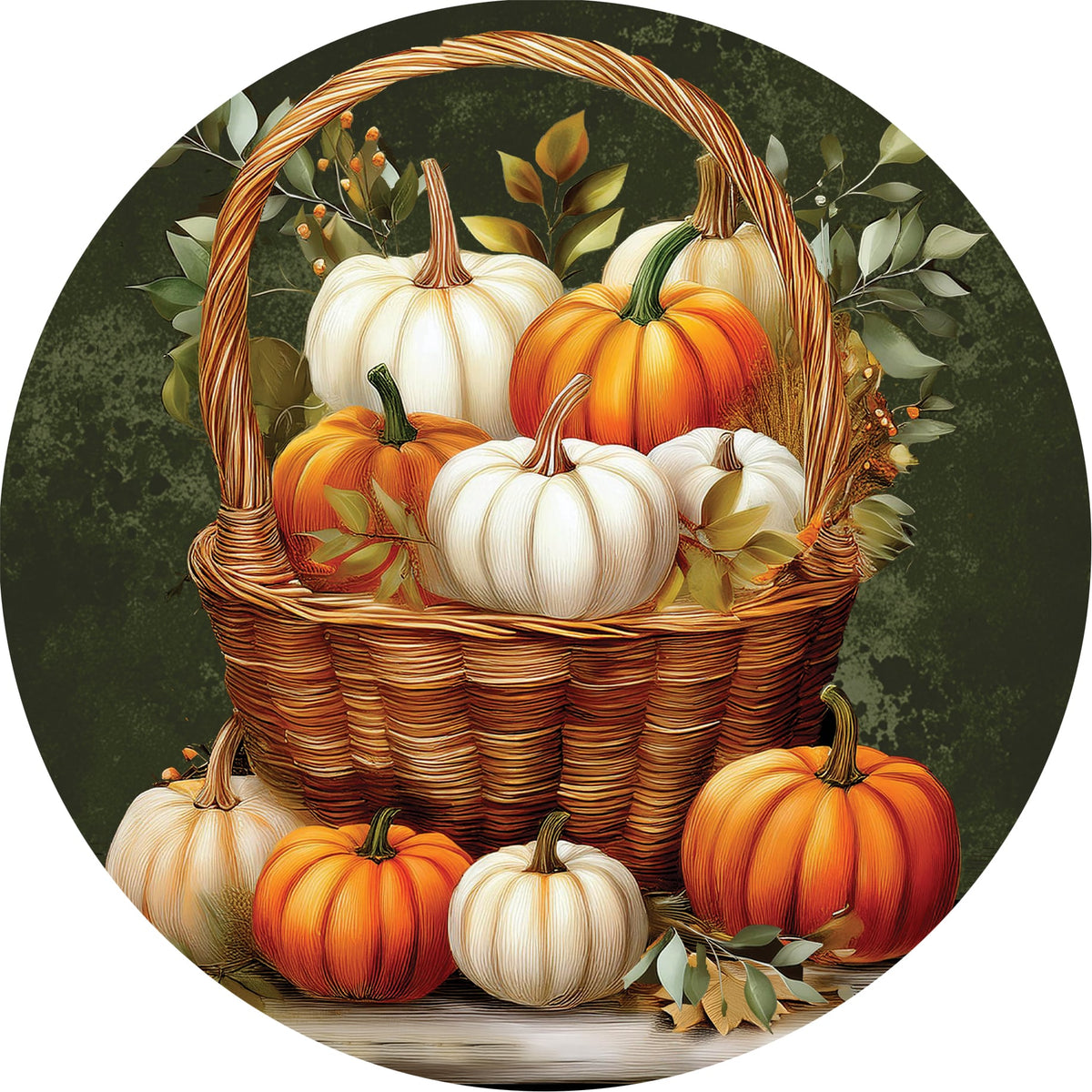 Pumpkin Basket-Accent Magnet