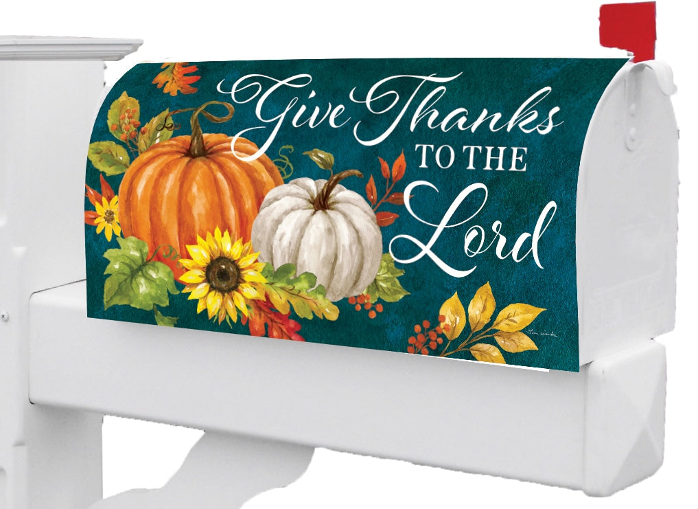 Give Thanks Pumpkin-Mailbox Makeover
