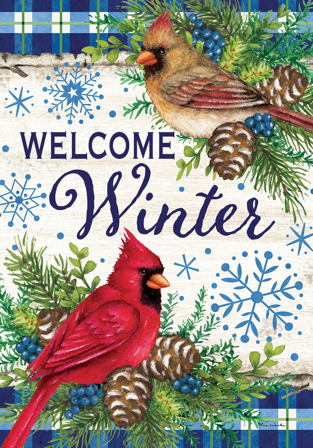 Winter Cardinals-Flag