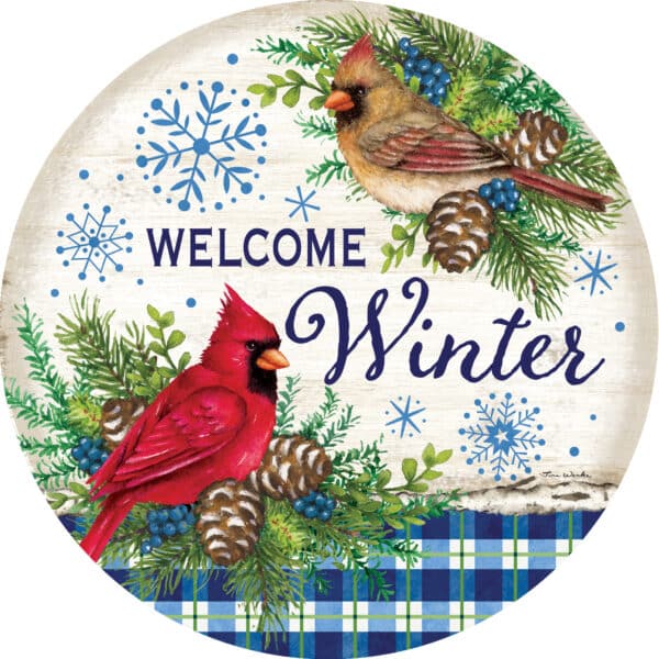 Winter Cardinals-Suncatcher