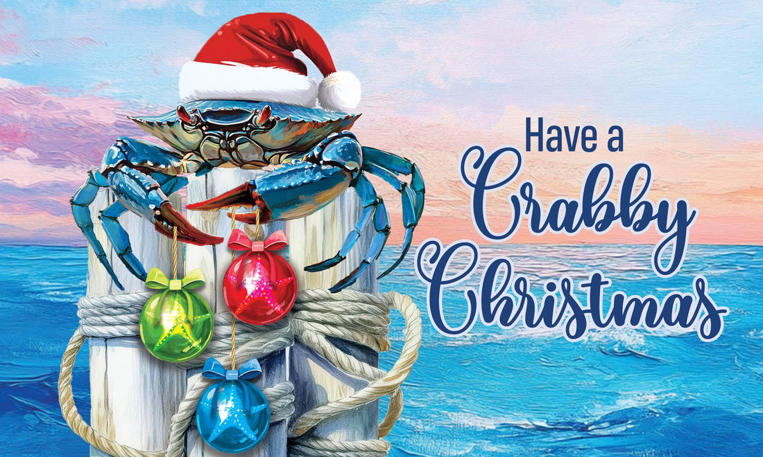 Crabby Christmas-Floor Mat