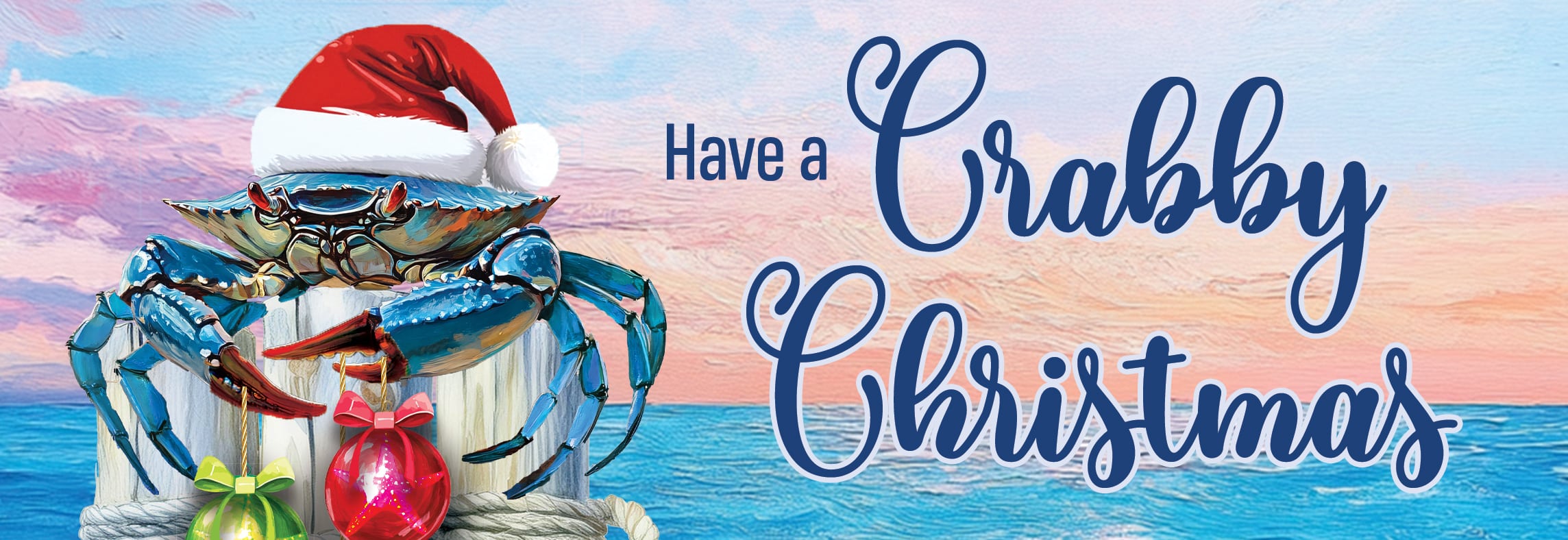 Crabby Christmas-Signature Sign