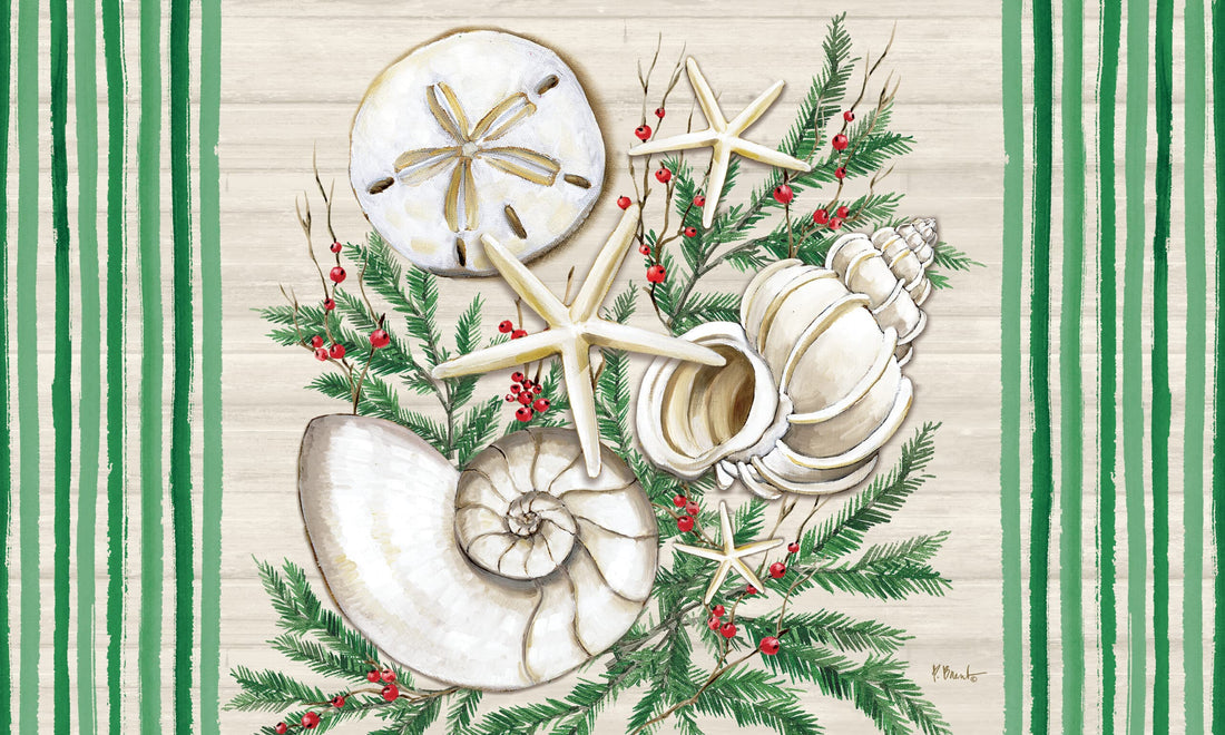 Christmas Shells-Floor Mat