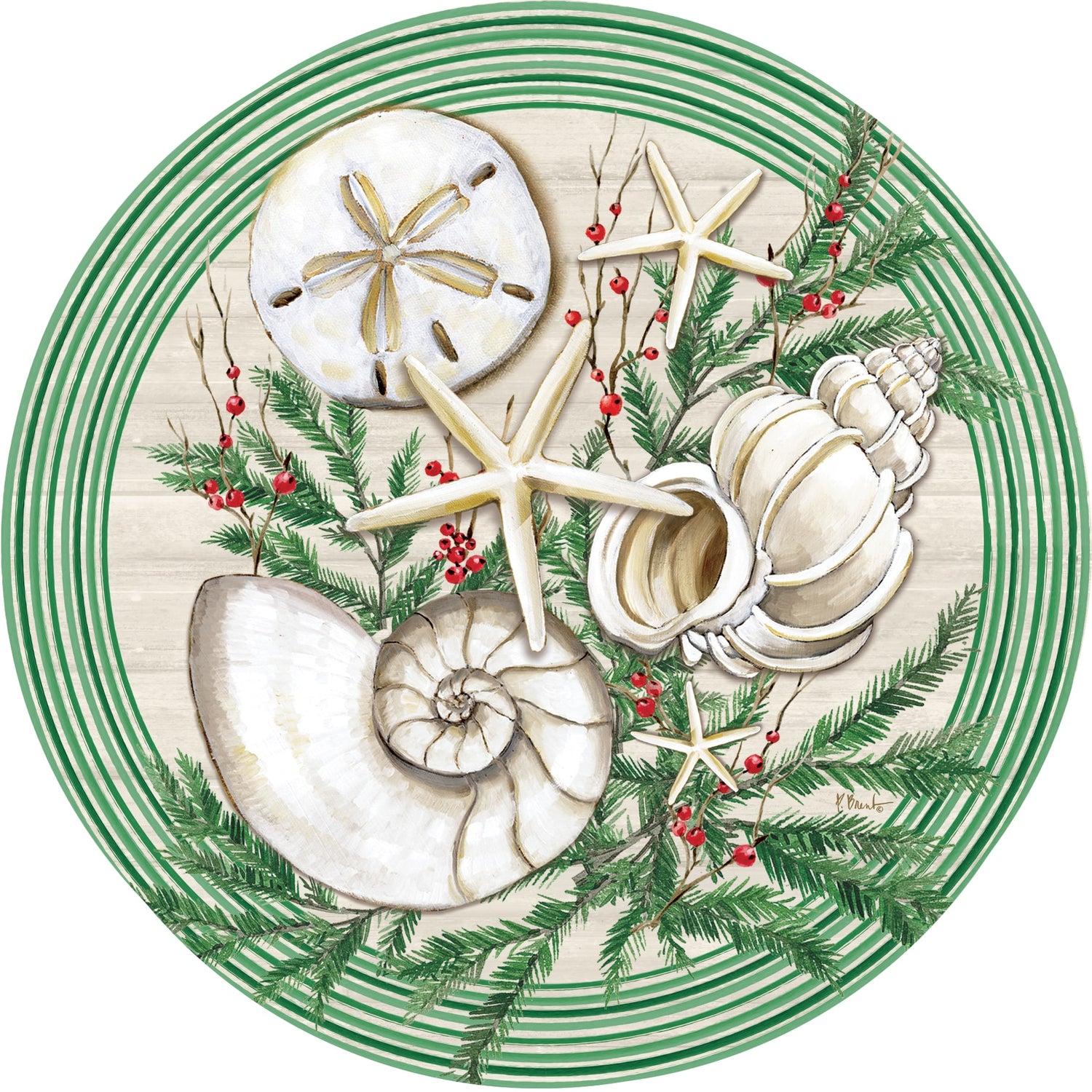 Christmas Shells-Suncatcher