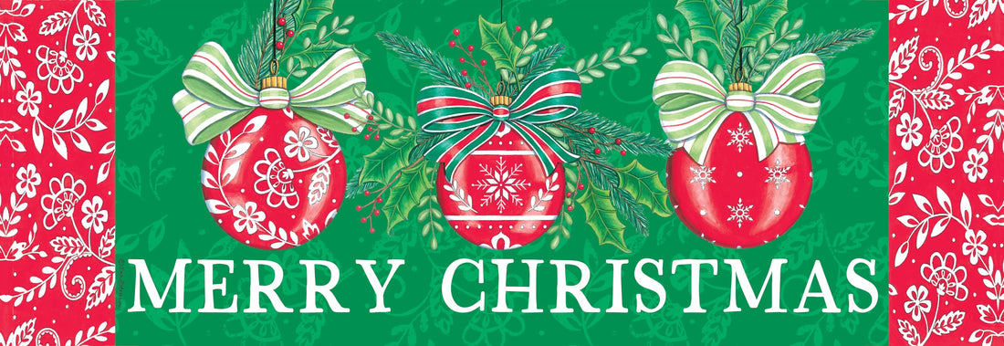 Red Ornaments-Signature Sign