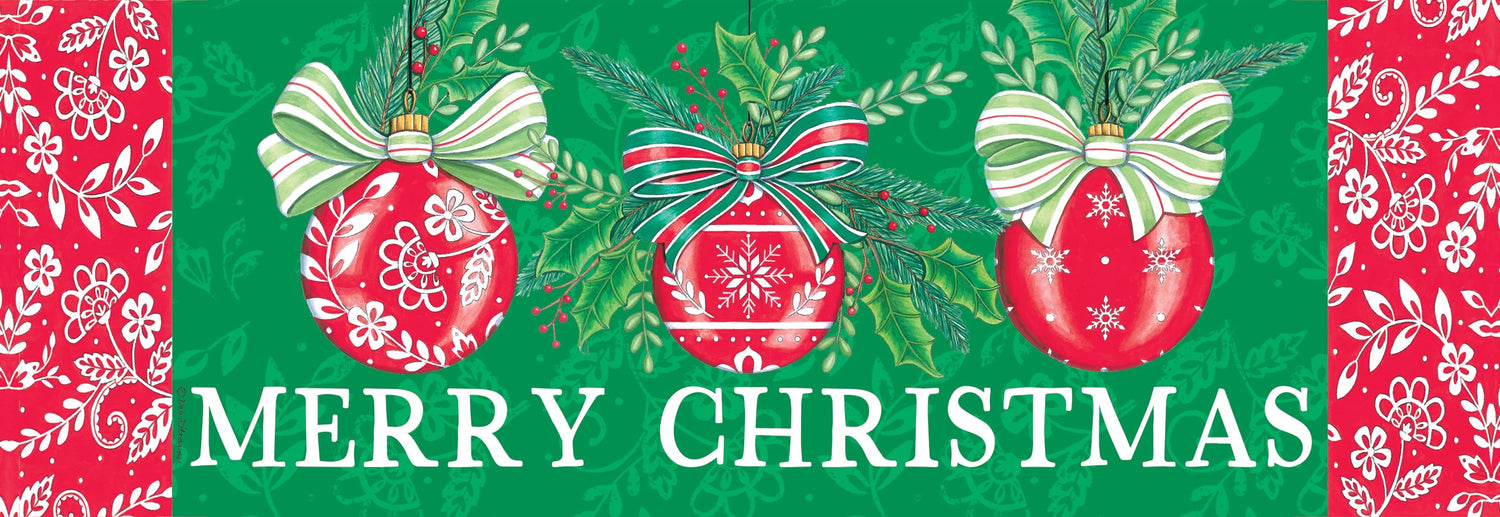 Red Ornaments-Signature Sign