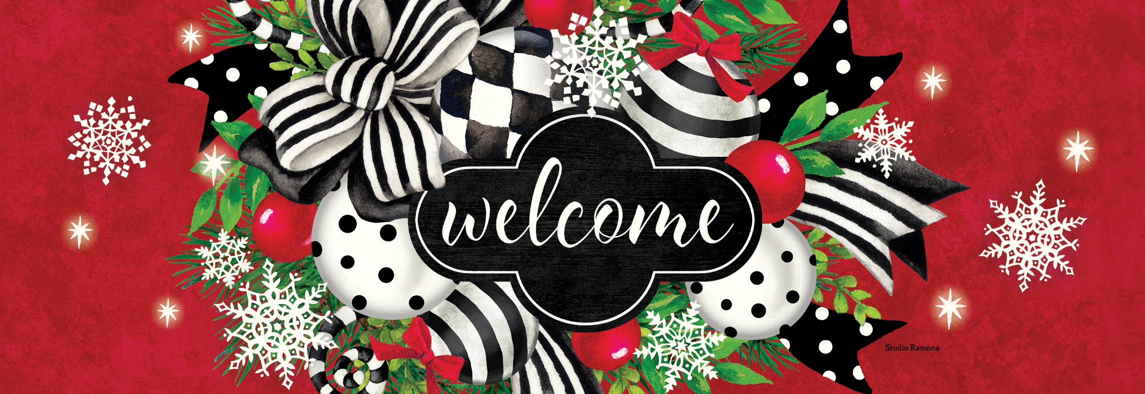 Black &amp; White Swag-Signature Sign