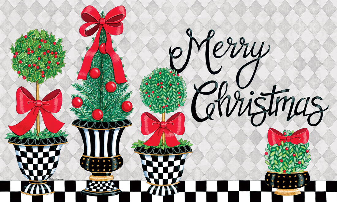 Christmas Topiary-Floor Mat