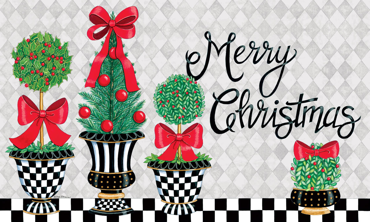 Christmas Topiary-Floor Mat