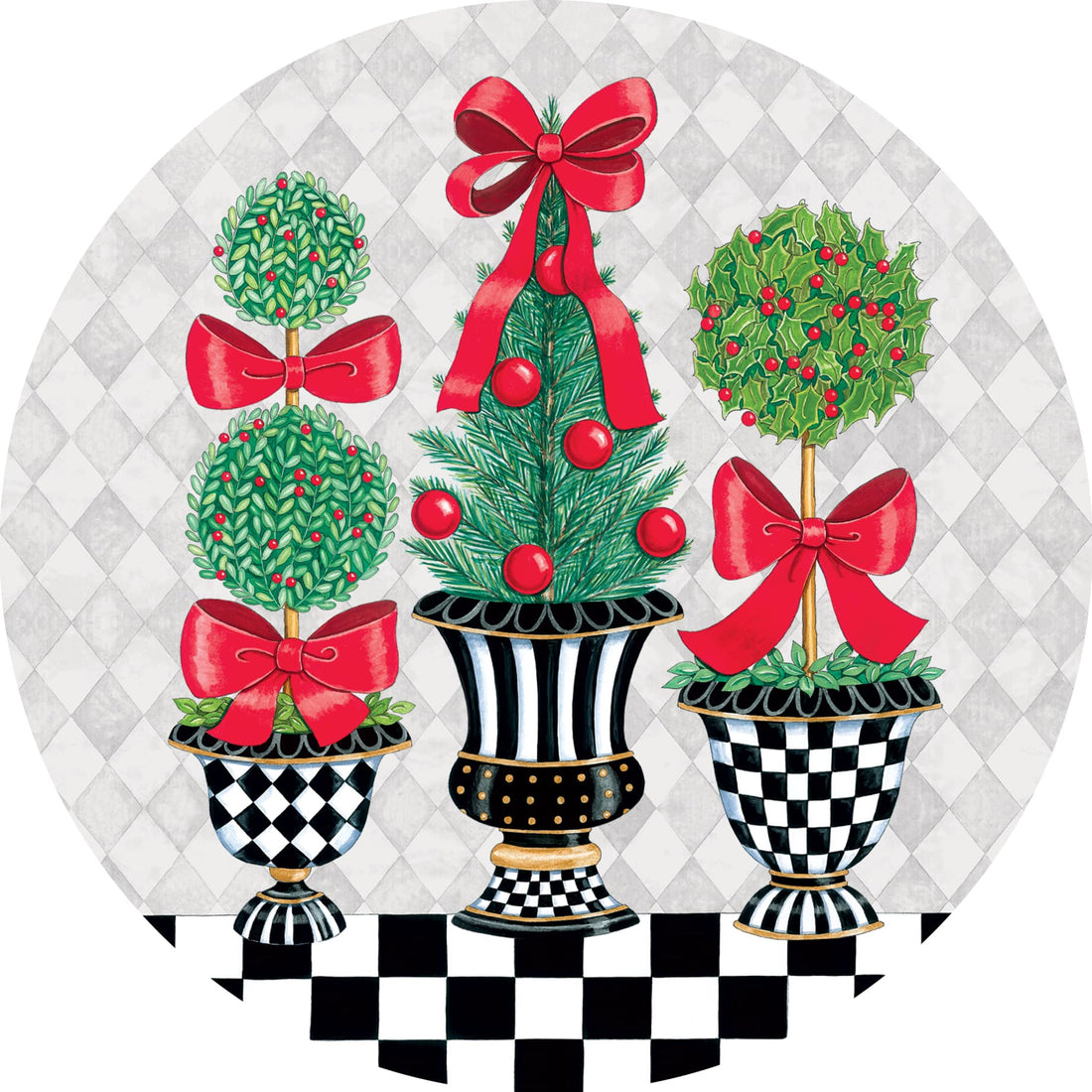 Christmas Topiary-Accent Magnet