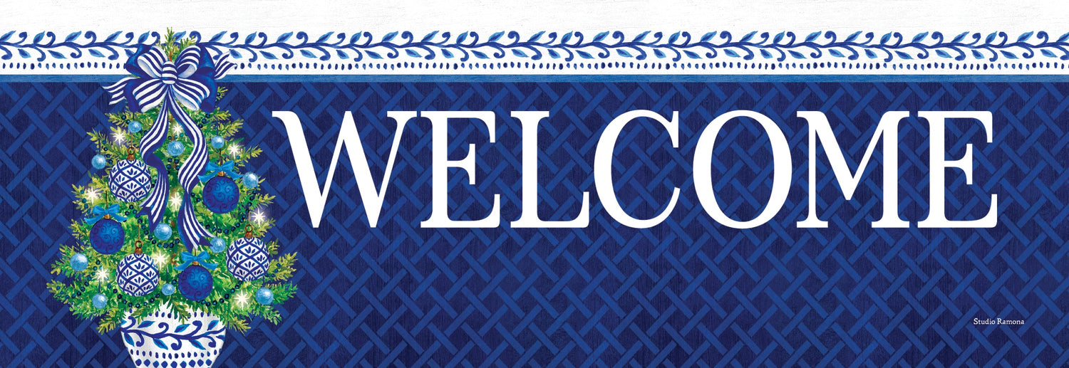 Chinoiserie Christmas Tree-Signature Sign