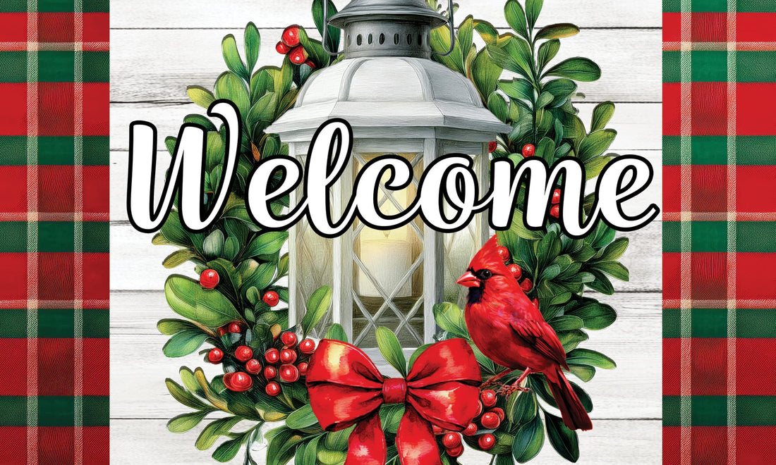 Cardinal Lantern-Floor Mat